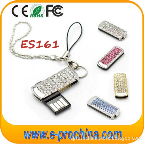 Genuine 4GB/ 8GB/16GB/32GB Crystal Pendant USB 2.0 Memory Stick Flash Drive